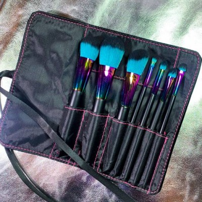 Tstory Multi Functional Colorful Face Used Makeup Brush With Storage PU Box for For Makeup Brush